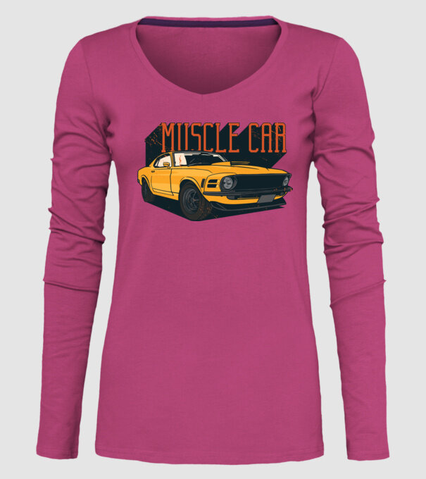 Mașină sport cool model roz pe tricou
