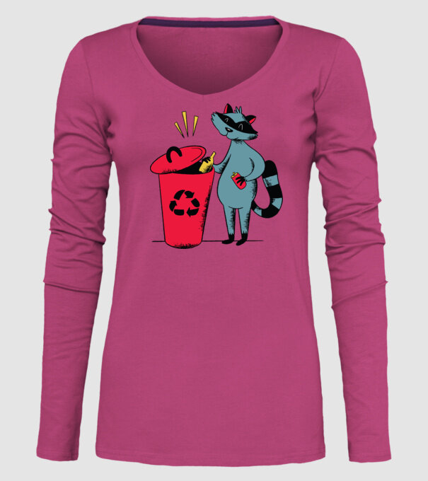 Reciclare Raton model roz pe tricou