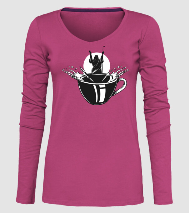 Moise cafea model roz pe tricou