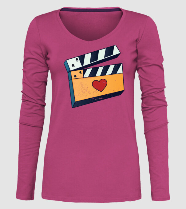 Cinema Film model roz pe tricou