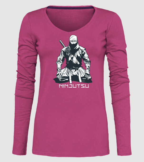 Ninja model roz pe tricou