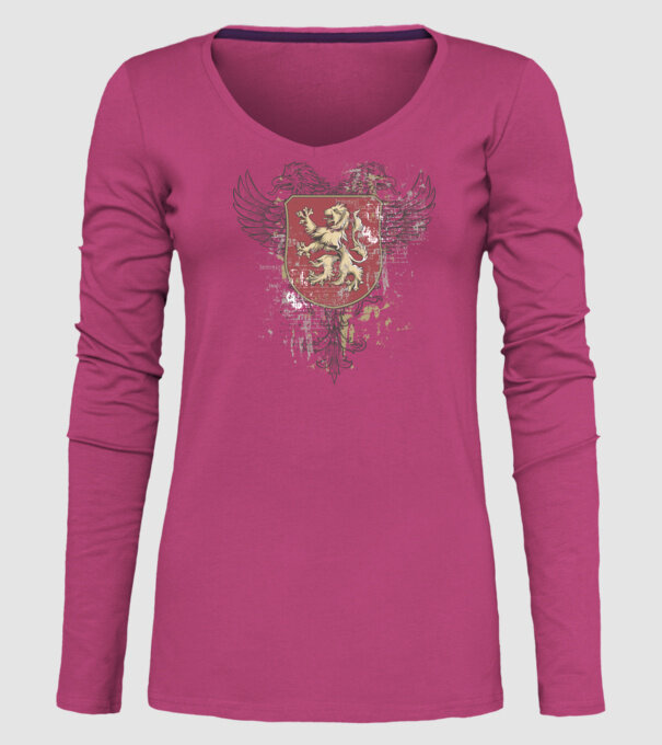 Scut - Leu model roz pe tricou