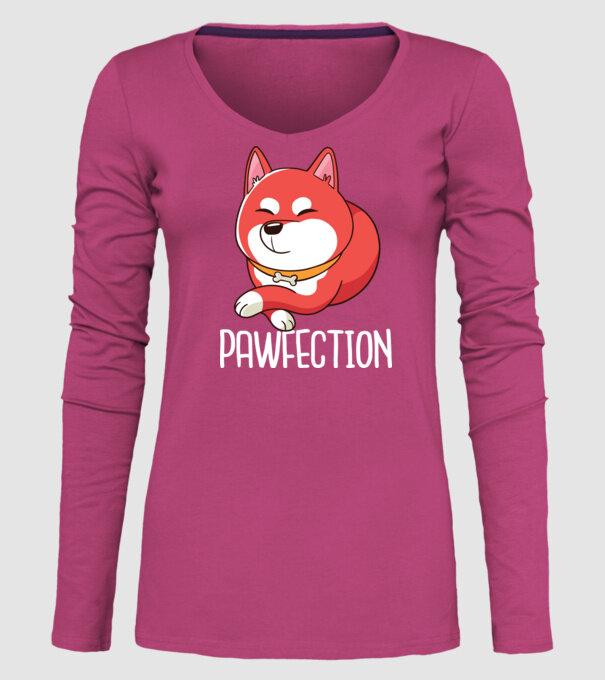 Pawfection Shiba Perfect model roz pe tricou