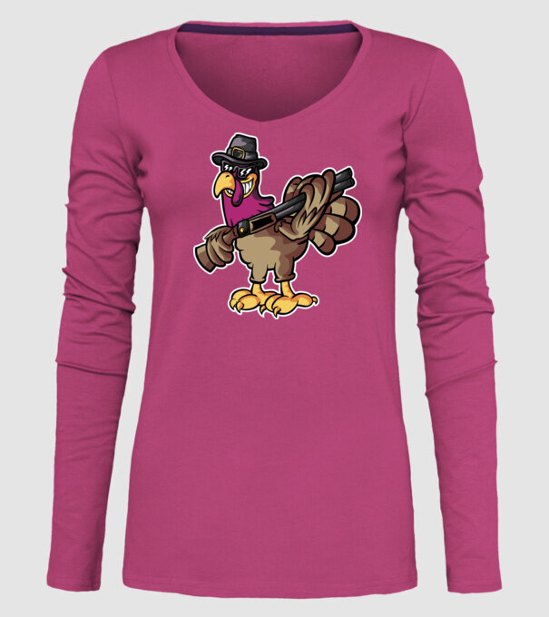 Shotgun Curcan model roz pe tricou