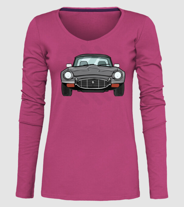 Mașină veche model roz pe tricou