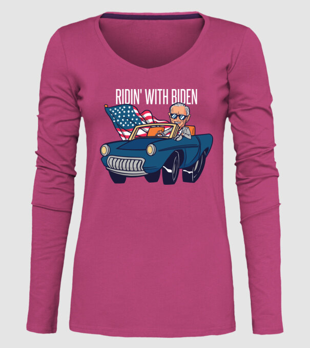 'Ridin'' with Biden - SUA 2020 alegeri' model roz pe tricou