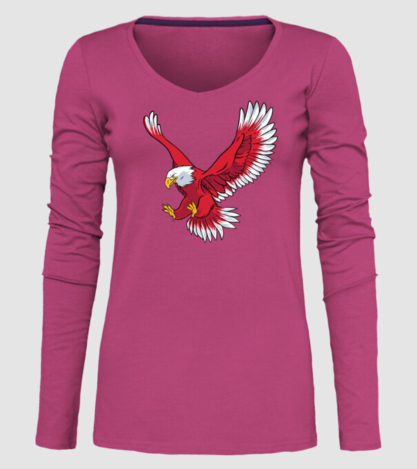 Vultur model roz pe tricou