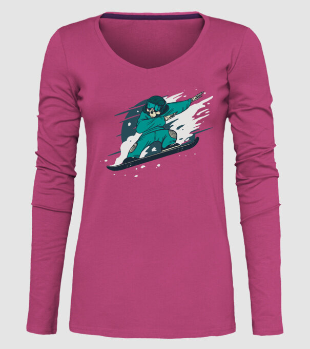 Schelet Snowboard DAB model roz pe tricou