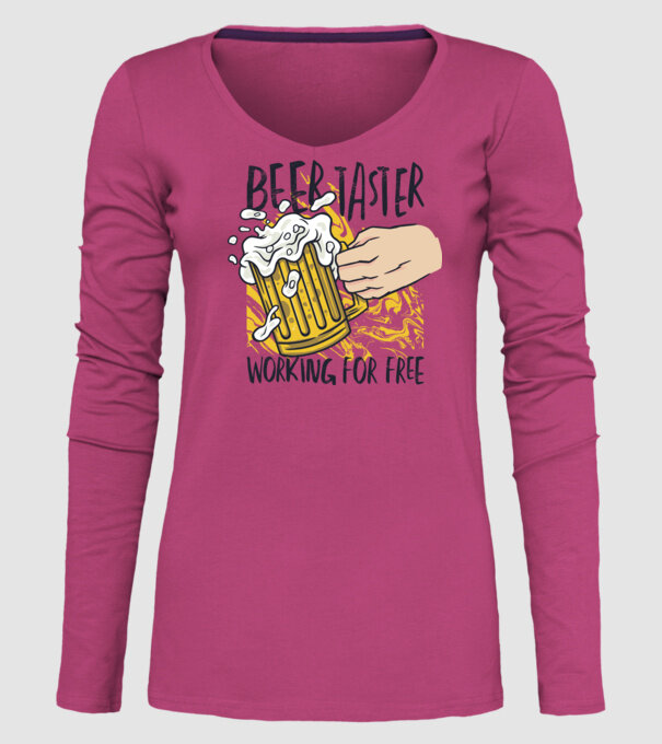 Degustare de bere model roz pe tricou
