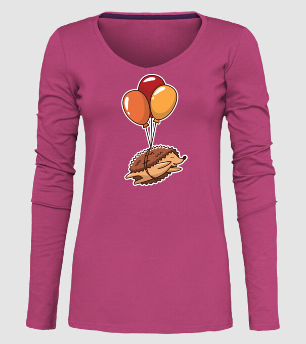 Arici cu balon model roz pe tricou