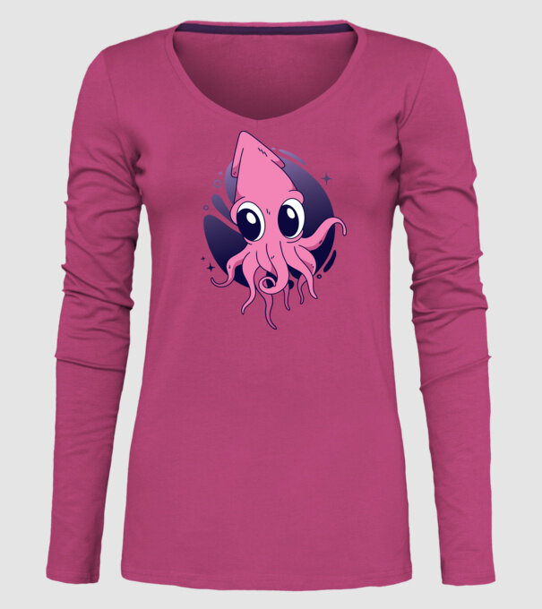 Calmar model roz pe tricou