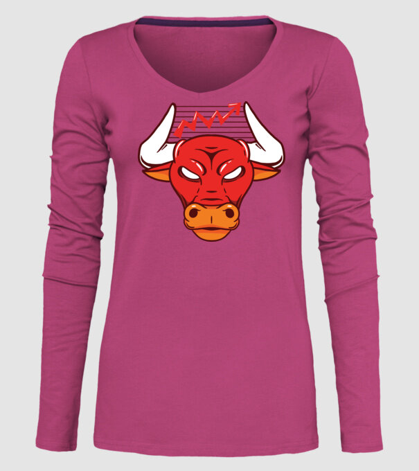 Bursa de Valori Taur model roz pe tricou