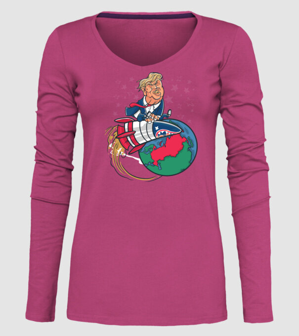 Trump bombă model roz pe tricou