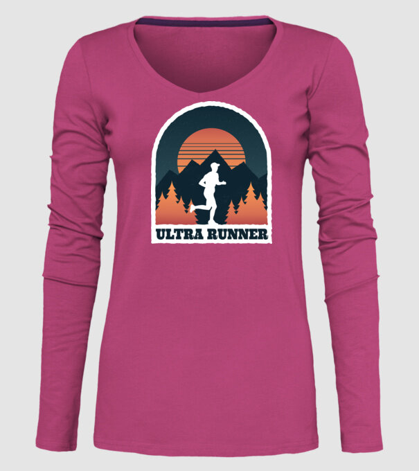 Ultra Runner Tricou alergare model roz pe tricou
