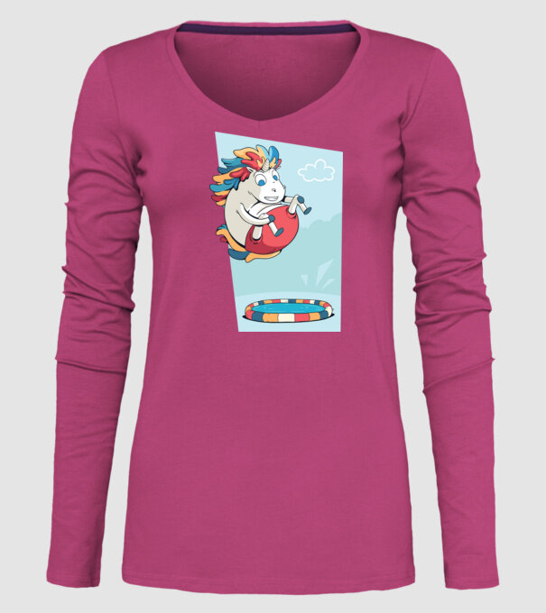 Bombă Unicorn model roz pe tricou