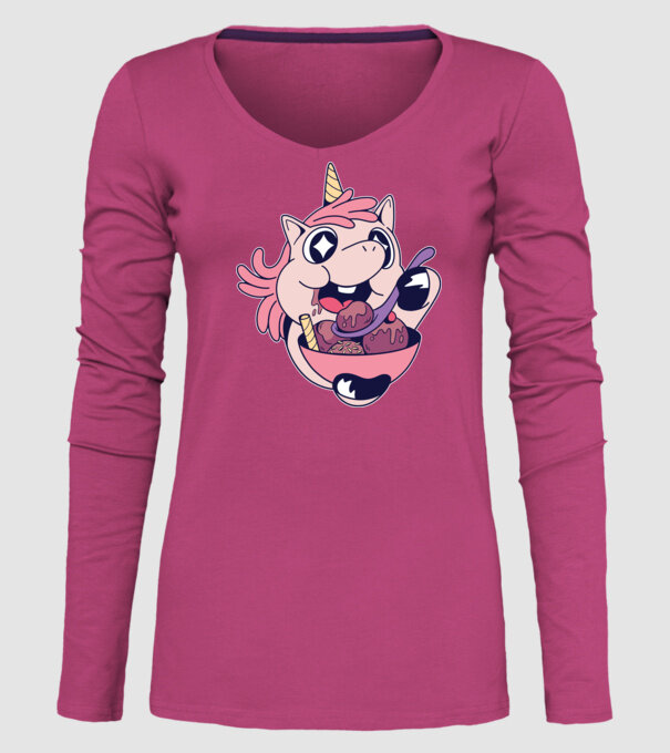 Unicorn Înghețată model roz pe tricou