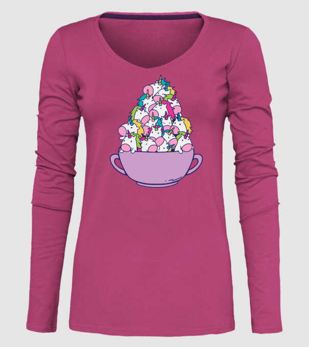 Bol Unicorn model roz pe tricou