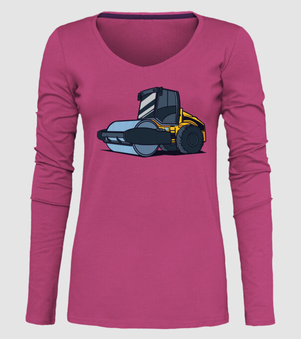 Rulou compresor model roz pe tricou