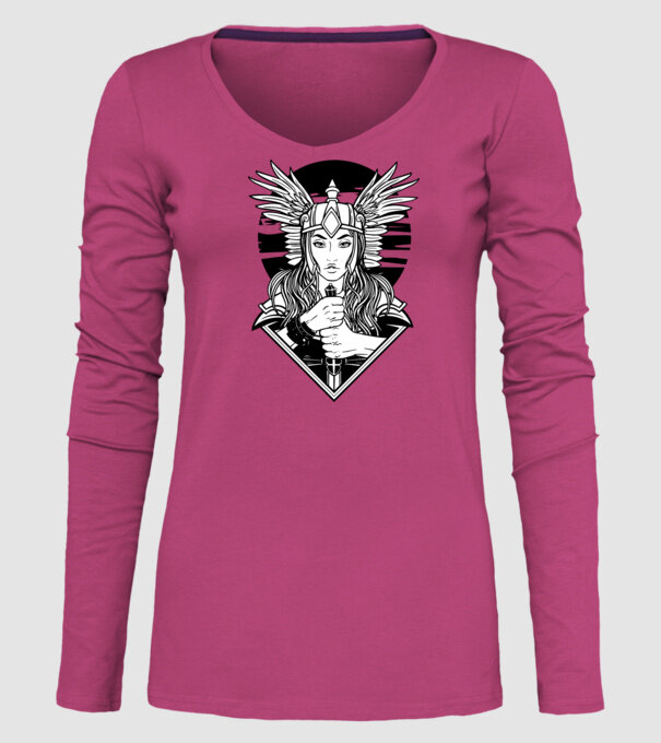 Zeița Valkyrie model roz pe tricou