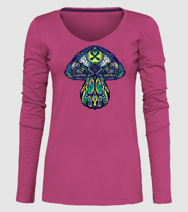 Ciupercă magică model roz pe tricou