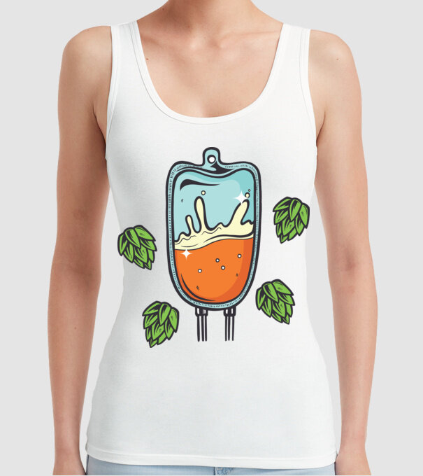 Grupa mea de sânge este IPA model alb pe tricou