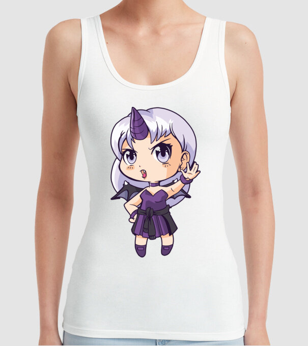 Anime Manga Fată Unicorn model alb pe tricou