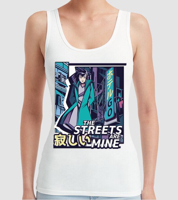 Anime Vaporwave benzi desenate model alb pe tricou