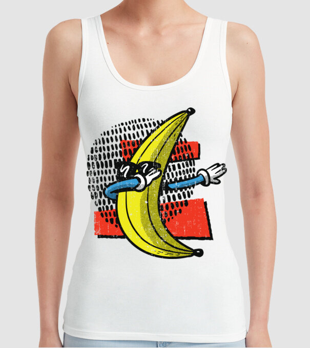 Banană DAB model alb pe tricou