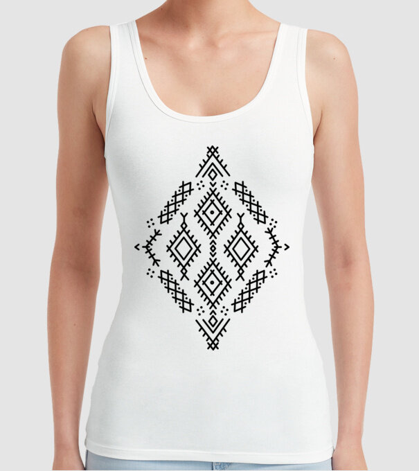 Berbere Symbol model alb pe tricou