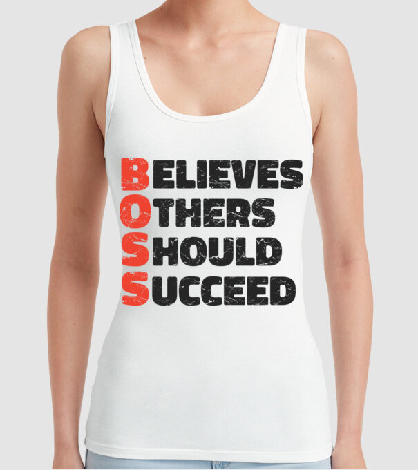 BOSS Șef model alb pe tricou