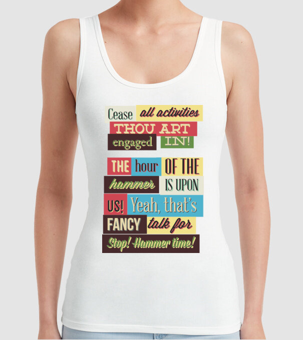 Cease all activities thou art engaged in model alb pe tricou