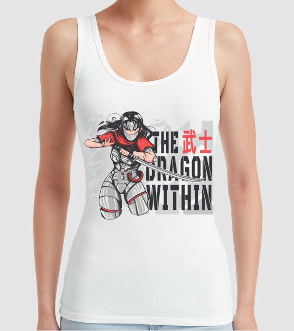 Cyborg Ninja fată Anime model alb pe tricou
