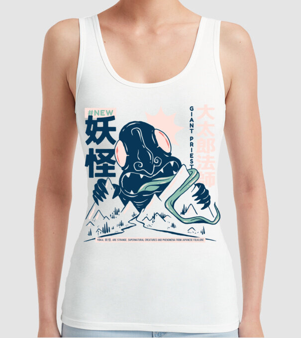 Daidarabotchi Yokai Anime model alb pe tricou