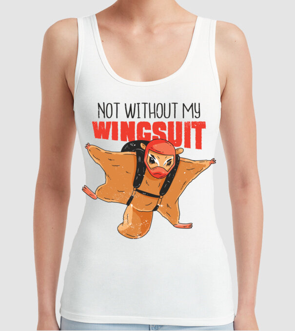 Veveriță cu parașută tricou amuzant model alb pe tricou