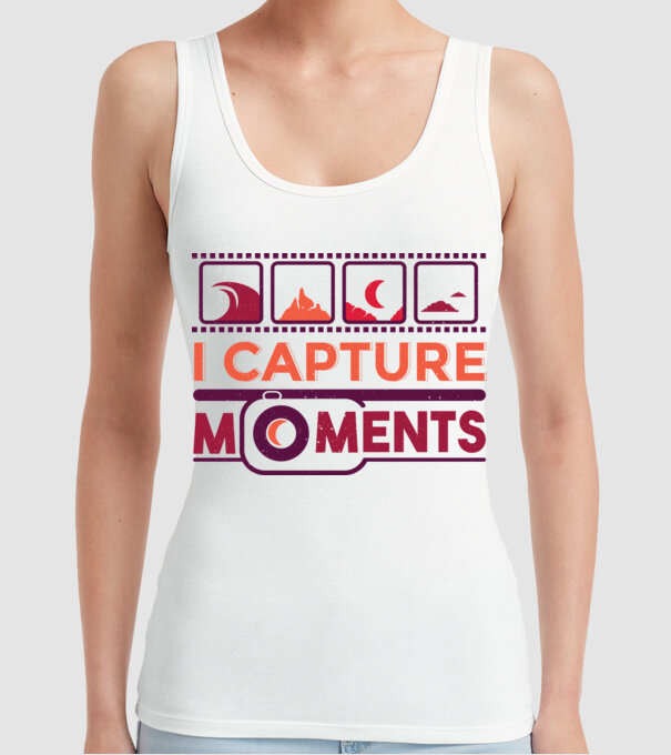 Prind momentele - Fotograf model alb pe tricou