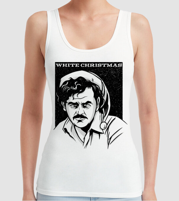 Crăciun alb cu Pablo model alb pe tricou