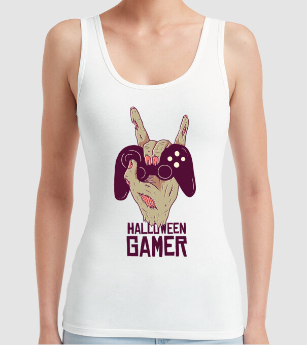 Halloween Gamer tricou Zombie model alb pe tricou