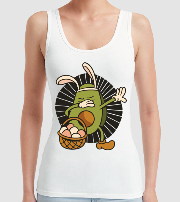 Avocado de Paște DAB model alb pe tricou