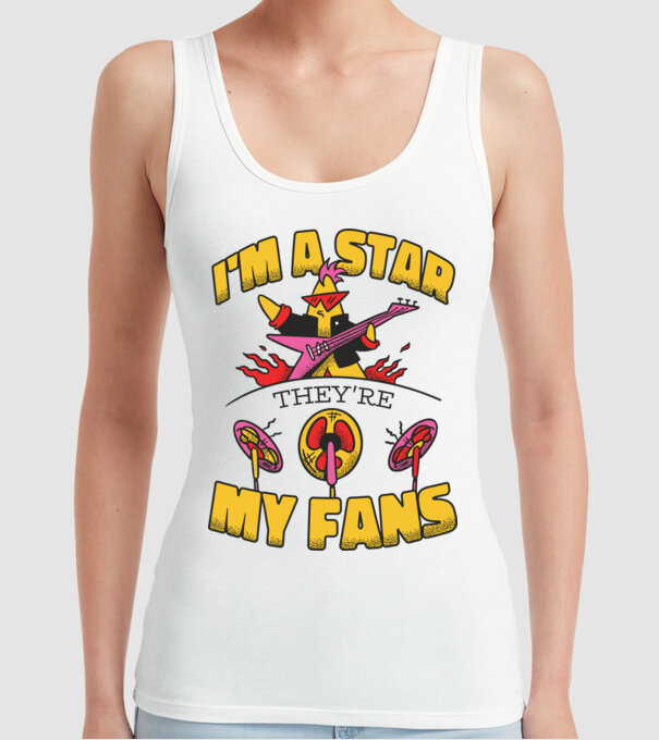 'I''m a Star, They''re my Fans' model alb pe tricou
