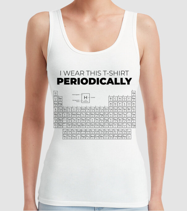 I wear this t-shirt periodically model alb pe tricou