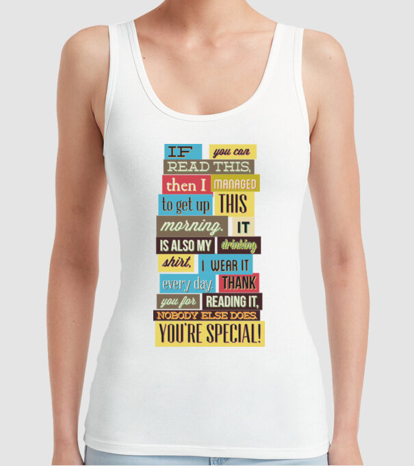 If you can read this then i managed to get up this morning model alb pe tricou