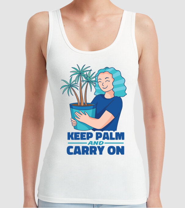 Keep Calm and Carry On model alb pe tricou
