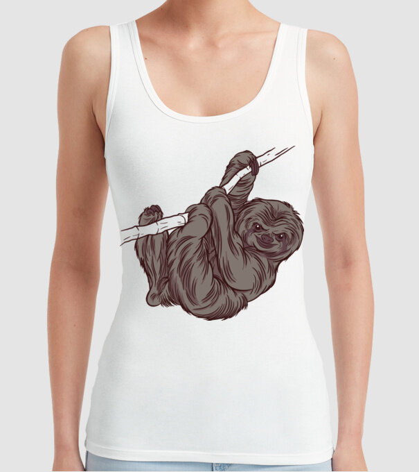 Leneș model alb pe tricou