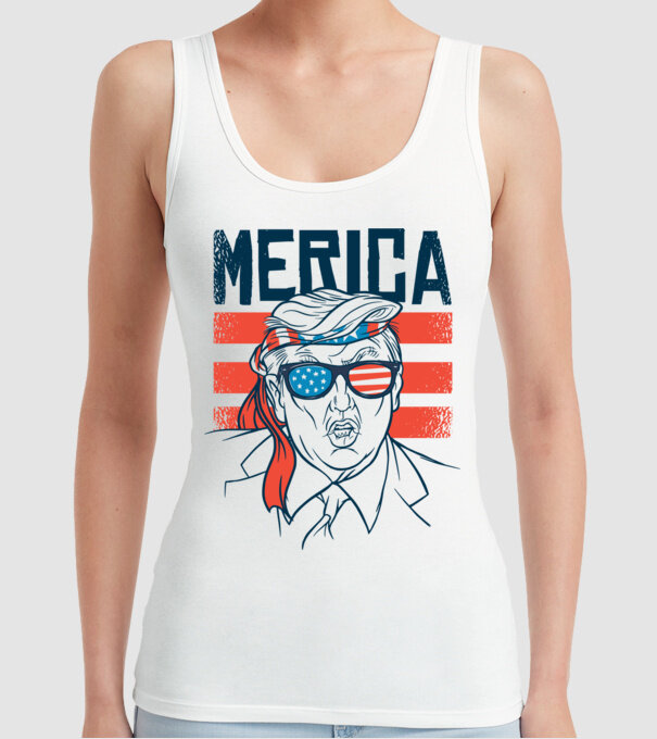 Merica Trump 2020 Usa model alb pe tricou