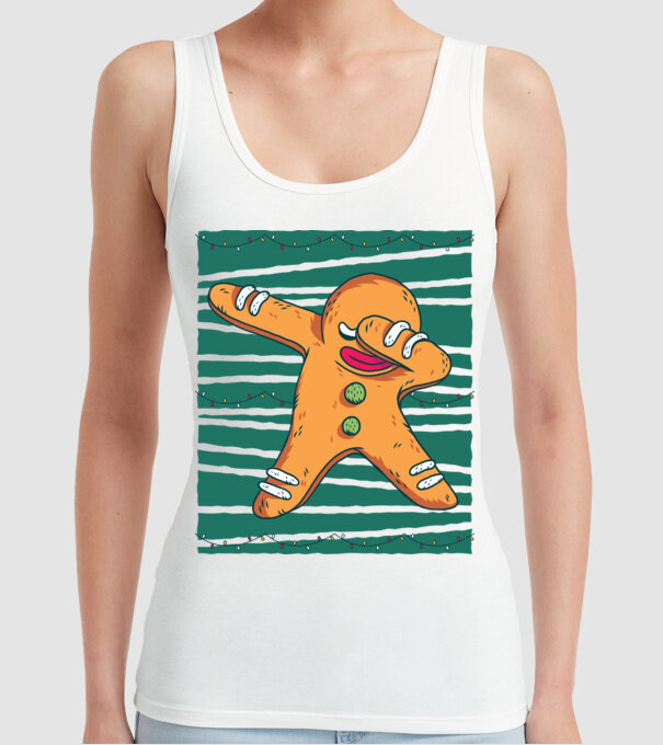 Turtă dulce DAB Crăciun model alb pe tricou