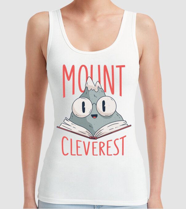 Tricou Mount Cleverest model alb pe tricou