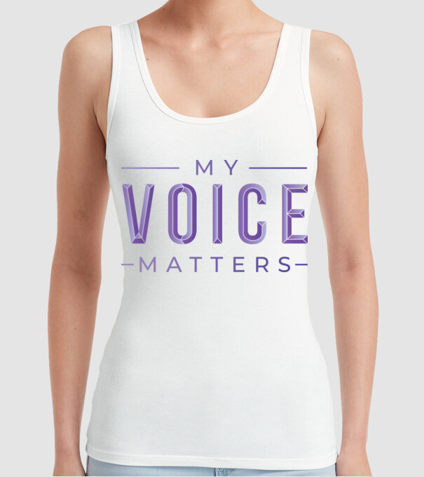 My Voice Matters de Ziua Femeii model alb pe tricou