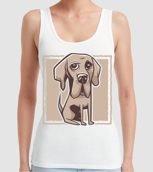 Câine Mastiff german model alb pe tricou