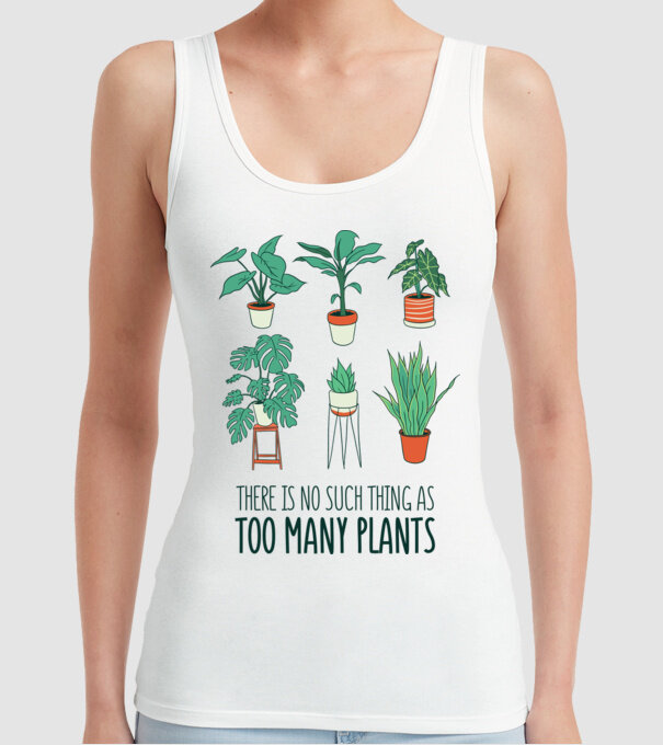 Este imposibil să existe prea multe plante model alb pe tricou