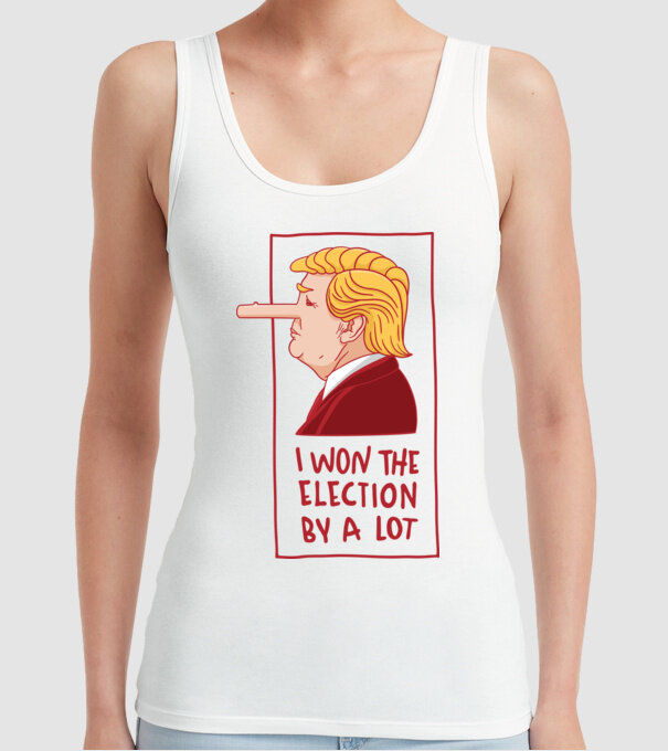 Pinocchio Trump model alb pe tricou